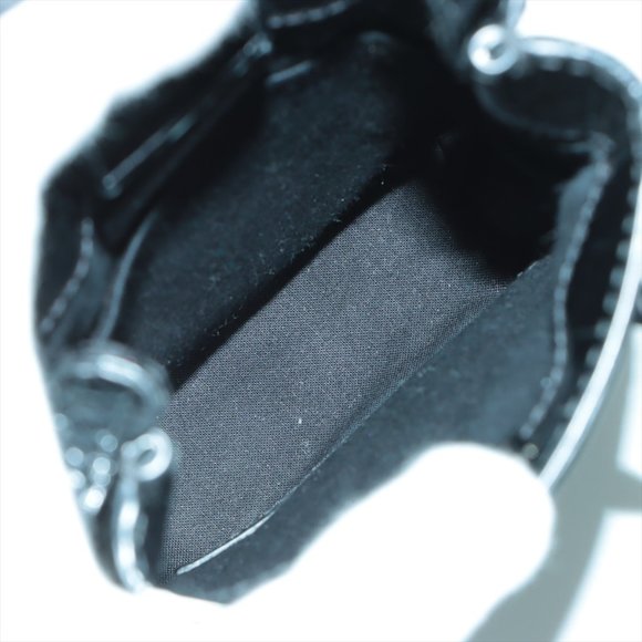 Balenciaga Shopping Phone Holder Croc-Embossed Crossbody Black - Picture 7 of 12